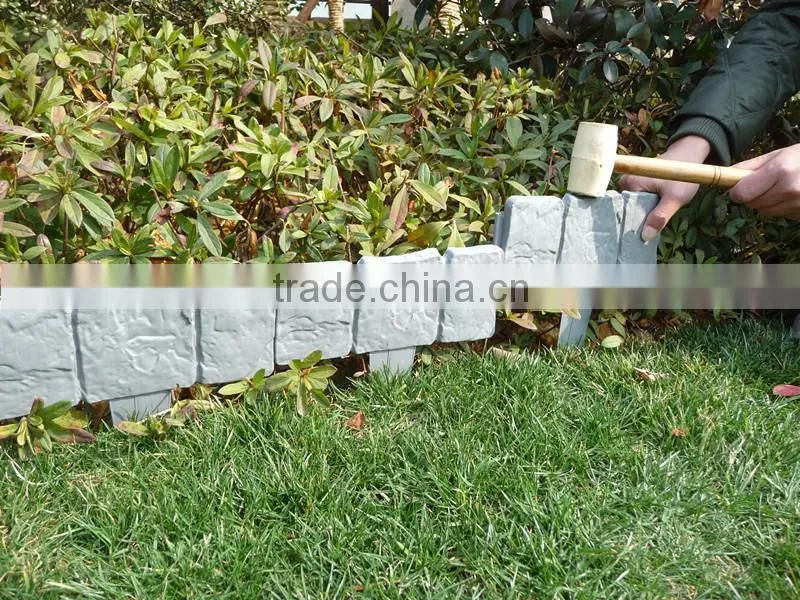 Useful and popular plastic lawn garden edging