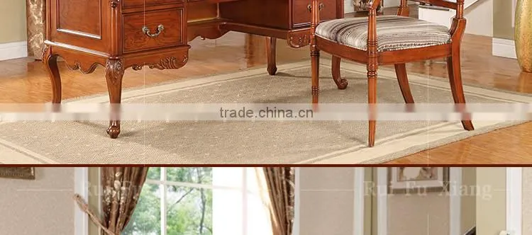 American country style solid wood frame chair with chenille fabric finish for dining AH-208