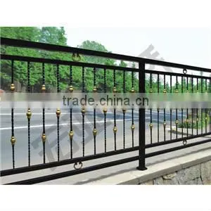 Top-selling modern garden wrought iron railing parts