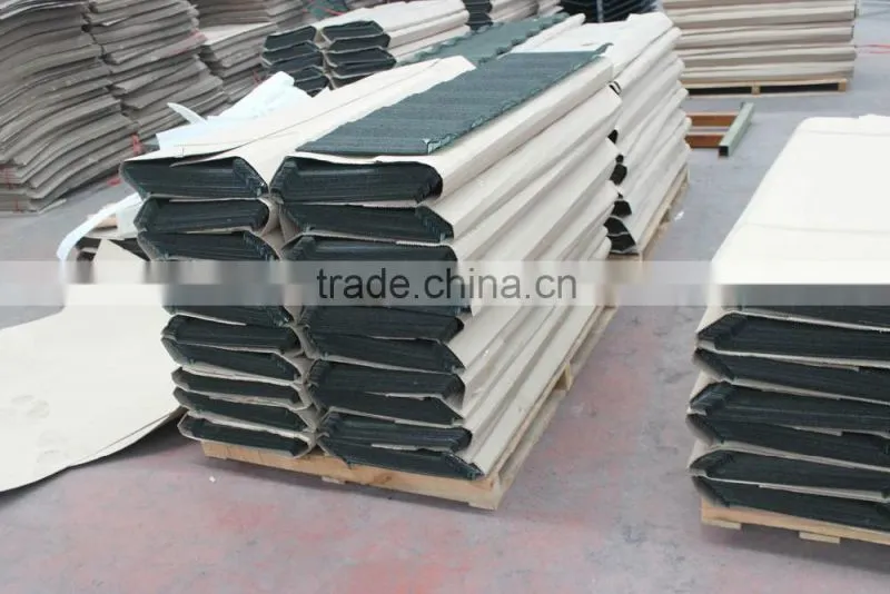 Popular 1340mmx420mm colorful stone coated roof tiles in south africa