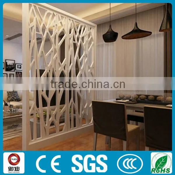 laser cut decorative hotel metal living room partition screen