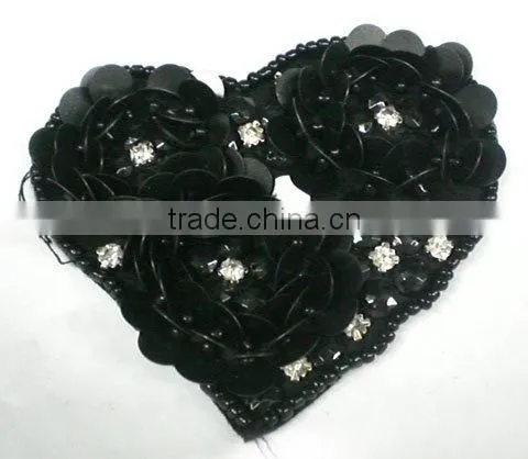 sequins fabric costume brooch