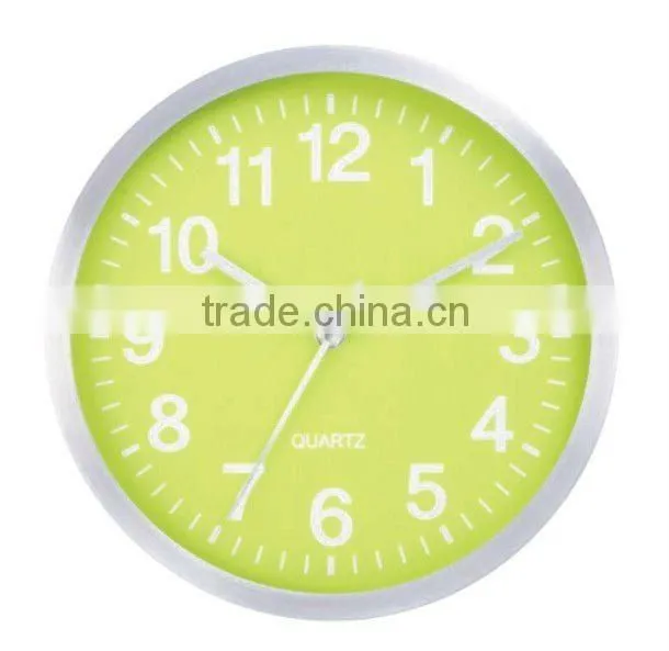 14 inch metal wall mounted clock, decorative wall aluminium round clock