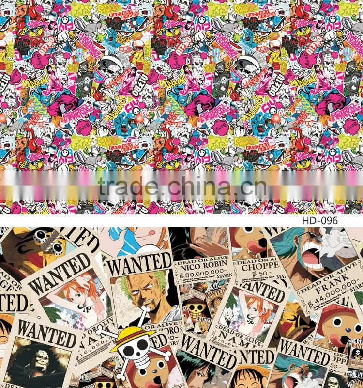 HD-092 CARLIKE Air Bubble Free High Quality Car Wrapping Skull Bomb Sticker