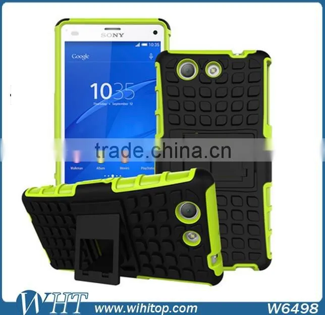 TPU+PC Hard Case for Xperia Z4, High Quality 2 in 1 Hybrid Cell Phone Case for Xperia Z4 Compact