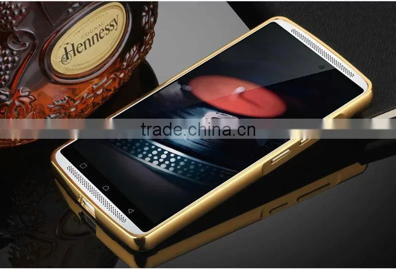 High Quality Metal Aluminum Bumper Mirror Cell Phone Back Cover Case For Lenovo K4