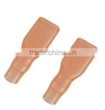 Red Soft PVC insulation cover for spade connector 4.8 mm 0.2"