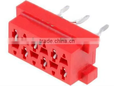 Female Micro Match Socket Connector KLS1-204F, DIP 180
