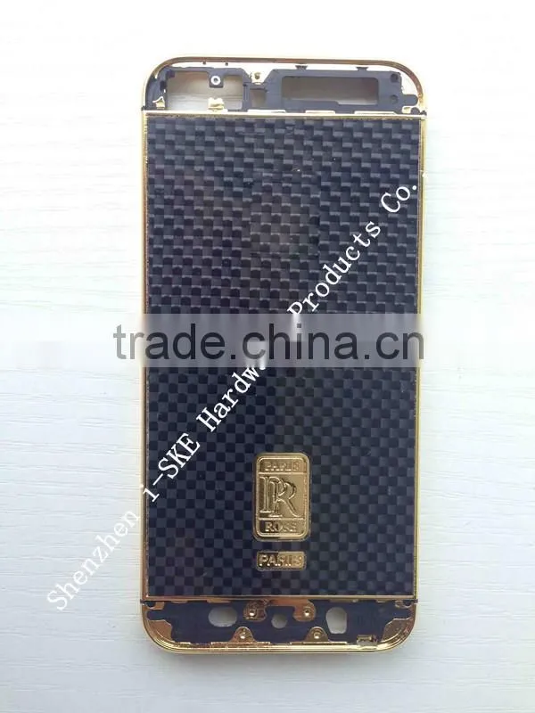 Luxury Christmas gift and popular design for iphone 5 5s 24kt gold cover
