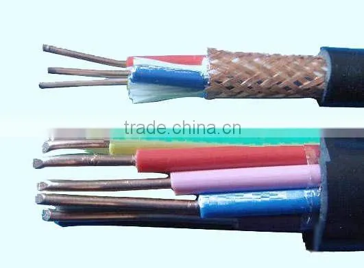 price high voltage power cable XLPE Insulated PVC Sheath Copper Braid Screened Flexible Control Power Cable