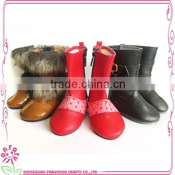 Free Samples Doll shoes 15/12/18 inch PU doll shoes in stock