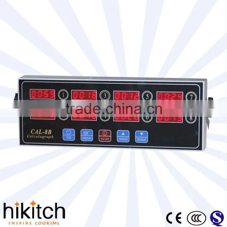 Acrylic body 8 gate kitchen digital timer