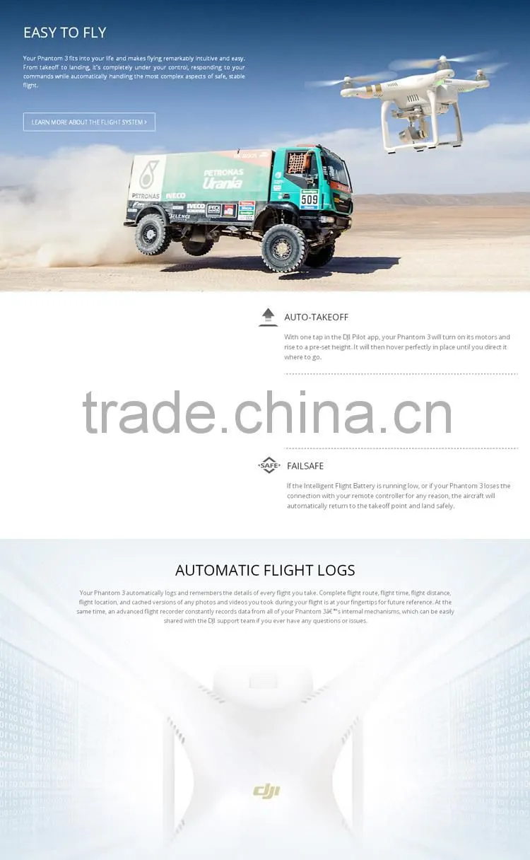 New Version dji phantom 3 advanced, professional drone with camera and gps