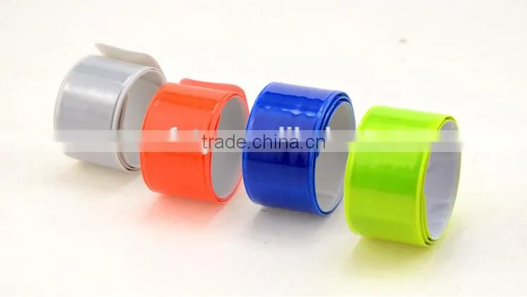 CE EN13356 promotion PVC reflective armband reflective slap wrap