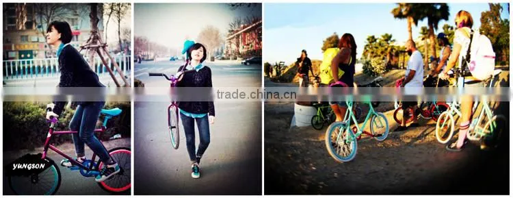 Colorful fixed gear bike for kinds 20er small wheel