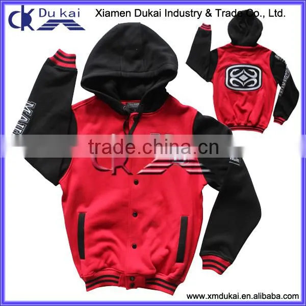 Men's embroidery fleece hoodies with hood