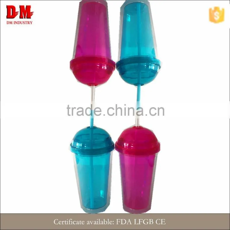 round cap 450ml hall student modern insulated double wall plastic tumbler