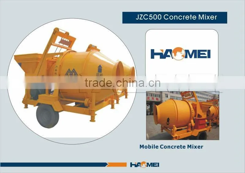 JZC500 mezcladora de hormigon recomendad por haomei