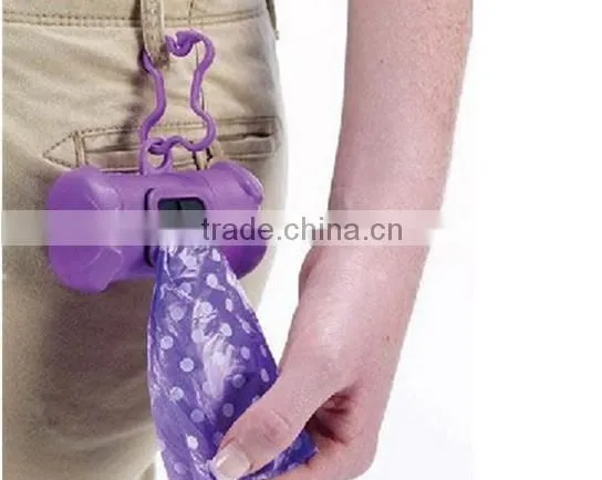 Custom pet strong plastic drawstring dog poop bag
