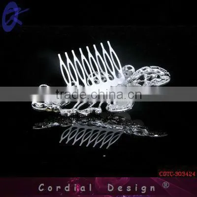 2013 fashion Tiara Crown Rhinestone Hair Comb Accessory