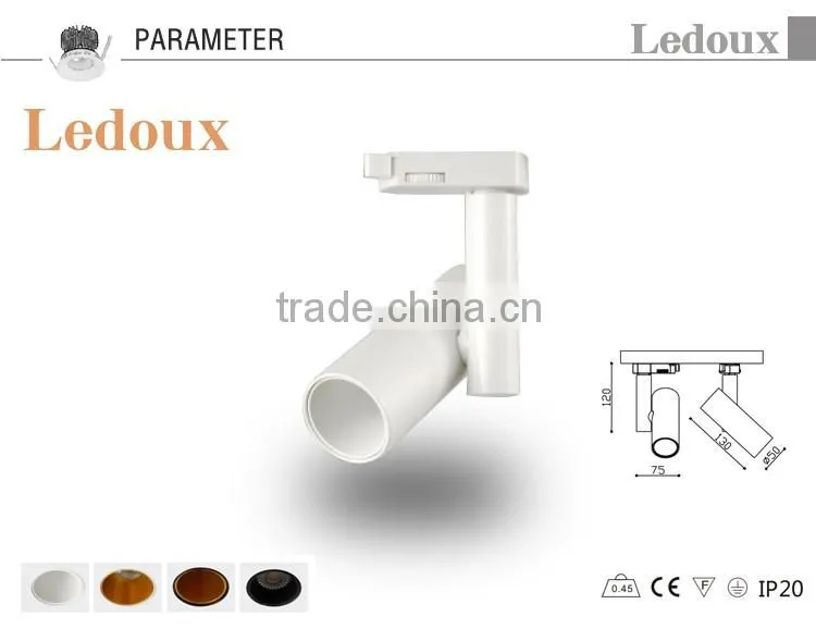 low small power dimmable led track light 6watt CE SAA