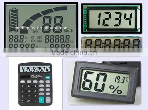 7segment monochrome TN lcd display