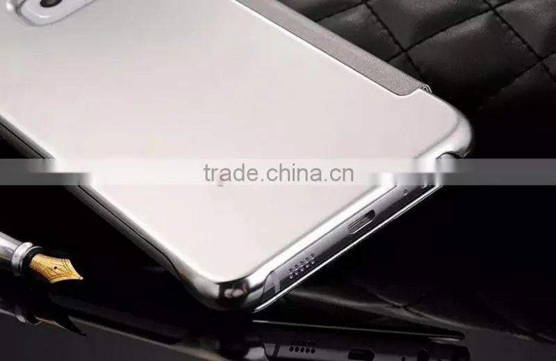 Top Grade For Samsung Note 5 Transparent Mirror View Smart Cover