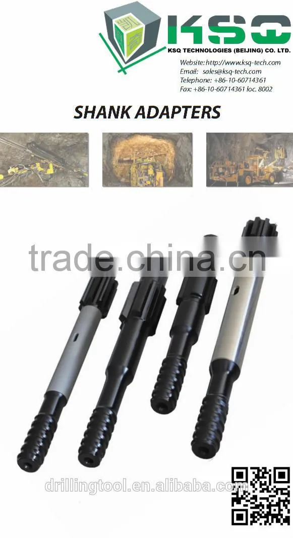 China high quality R32/R38/T38/T45/T51 Threaded Shank Adapter For Mine Drilling Machine