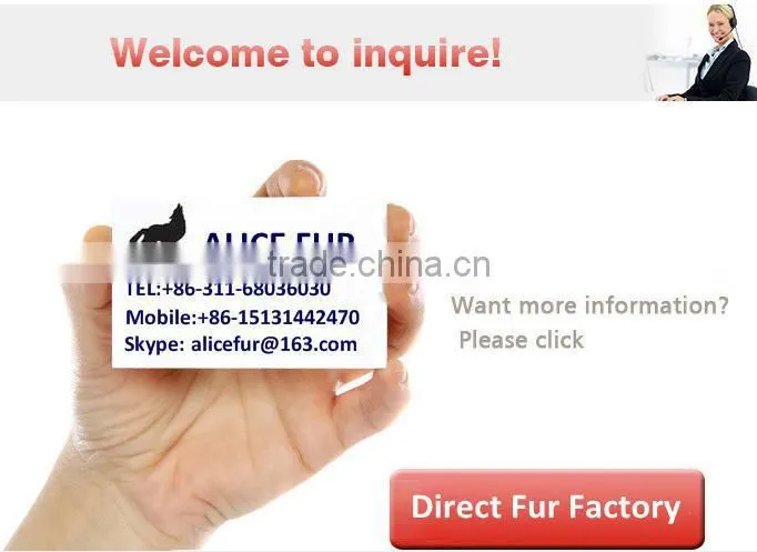 Top quality Natural Color fox fur Silver Fox Fur Skin