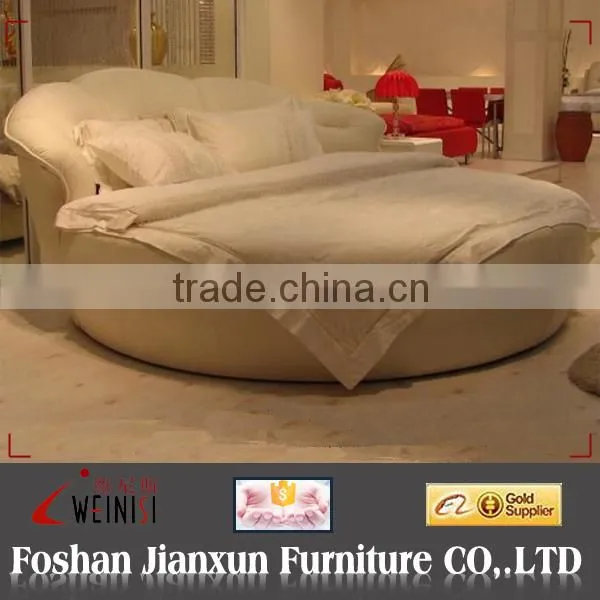 F6086 modern leather round beds
