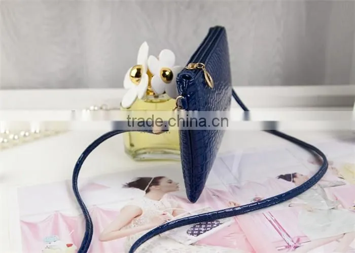 Low cost leather sling shoulder bag ladies purses handbags
