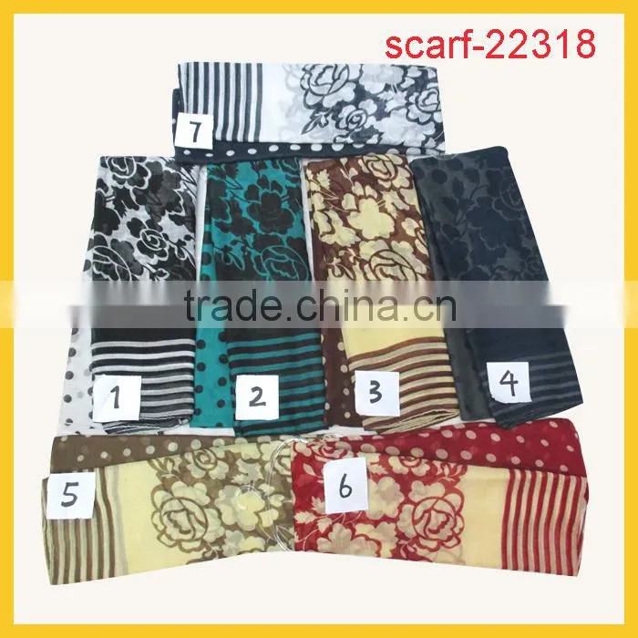 new pattern custom geometric printing scarves