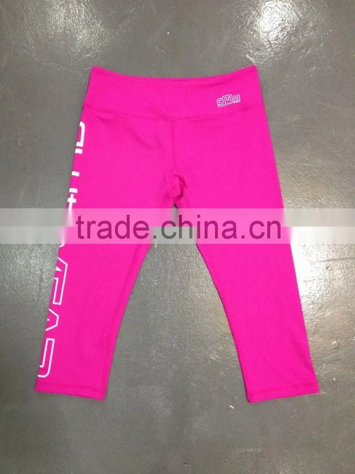 Hidden pocket in waistband SUPPLEX stretch fabric custom gym fitness leggings