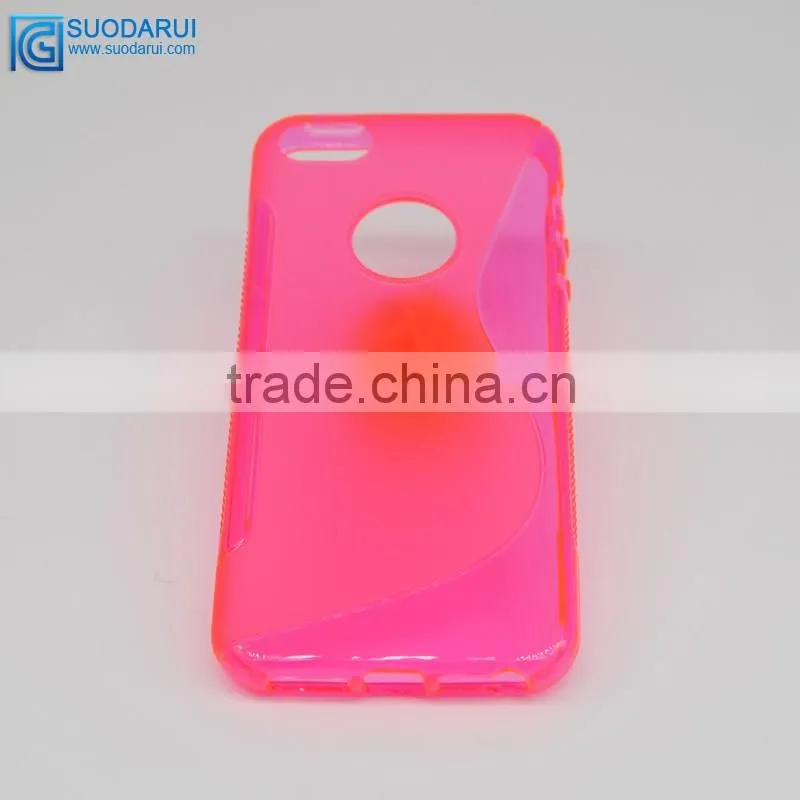Mix color S-line TPU cover phone cases for iPhone 5se cover