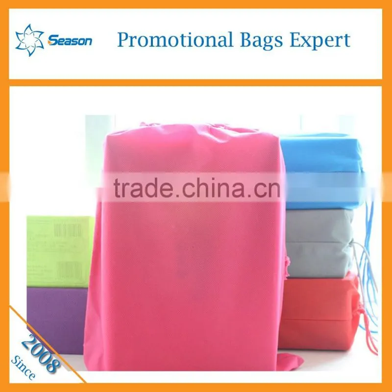 Wholesale cotton fabric drawstring bag/cotton drawstring bag custom logo