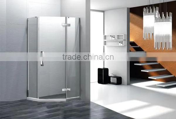 2015 model aluminum hanging sliding door shower cabin