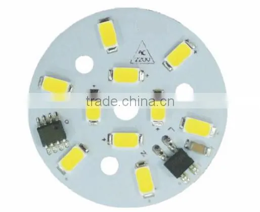 44mm 7W AC led pcb board, driverless LED replacement PCB Board, retrofit LED Board for bulb/ceiling light fixture