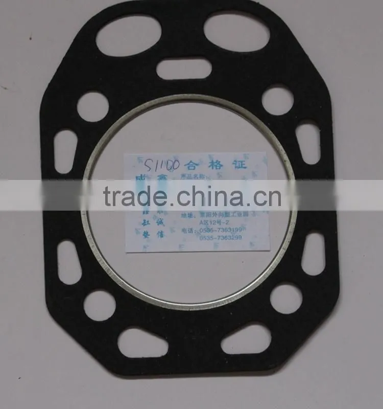 KM138 diesel engine spare parts cylinder head gasket for farm tractor