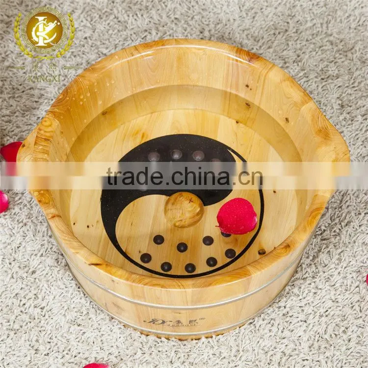 Massage function cedar material wooden foot tub