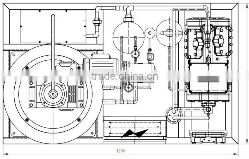 1T/day fresh water flake ice machines