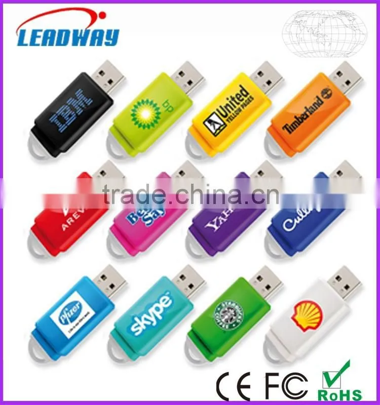 Promo gifts 2016 retractable 32 gb pendrive usb memory with free custom logo