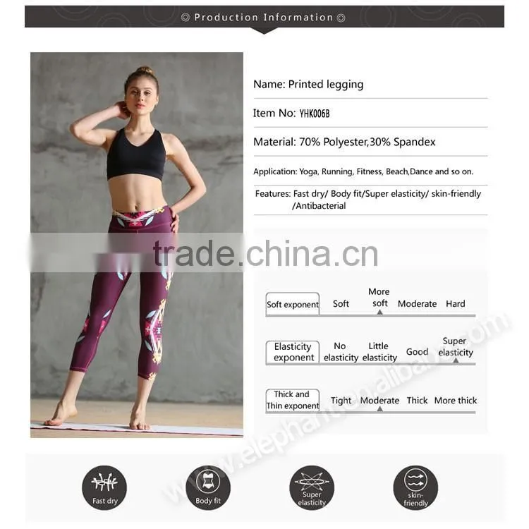 Best selling in USA sublimation printed running yoga leggings tights