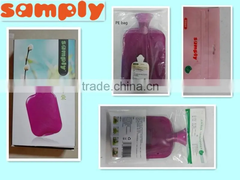 PVC hot-water bottle red color