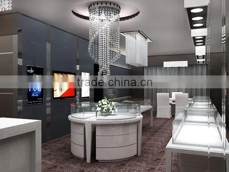 High End Fashion Wooden Glass Mirror Jewellery Cabinet