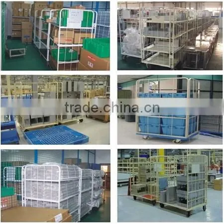 Warehouse Storage Galvanized Security Wire Mesh Roll Cage