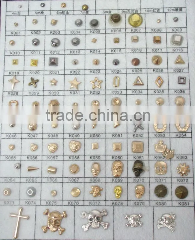 2103 newest large size hot fix alloy dome square shape dome