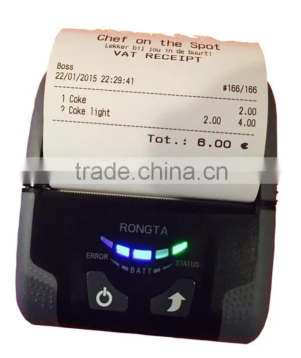 Bluetooth Mini Receipt Printer with 80mm Paper Width
