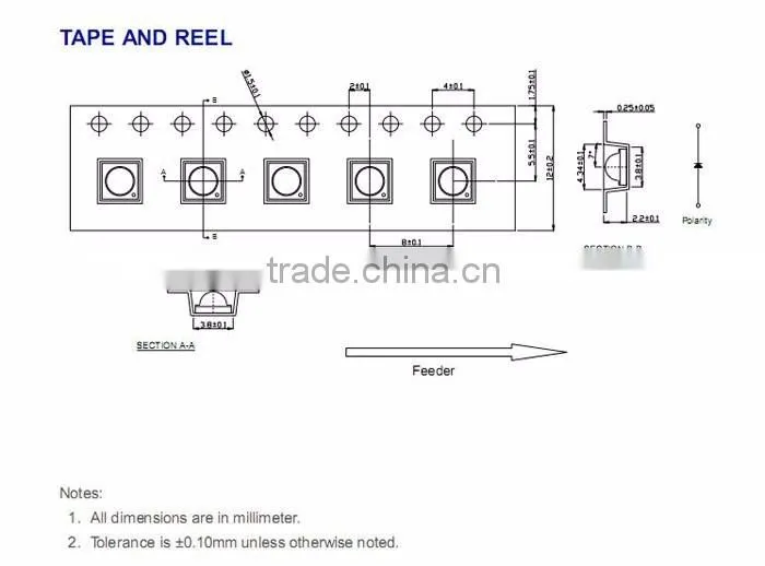 Professional germicidal uv led 265 NM 270NM 275NM 280 NM 310 NM