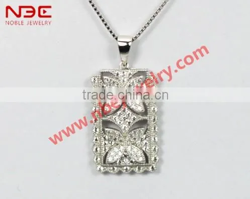2013 newest factory offer gorgeous 925 silver jewelry set, wax micro pave setting 925 sterling silver jewellery set
