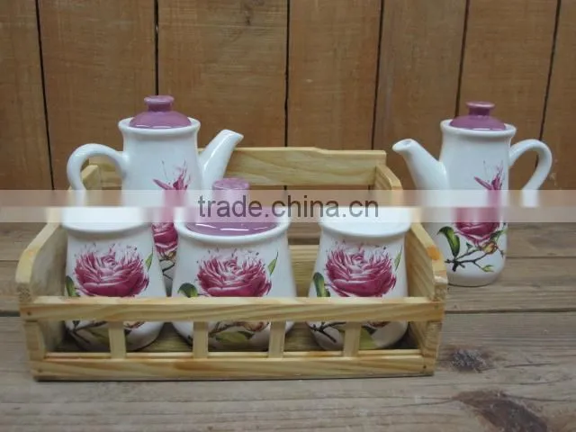 Artistic ceramic breakfast cup and saucer set